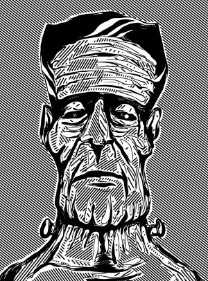 Frankenstein vector graphic