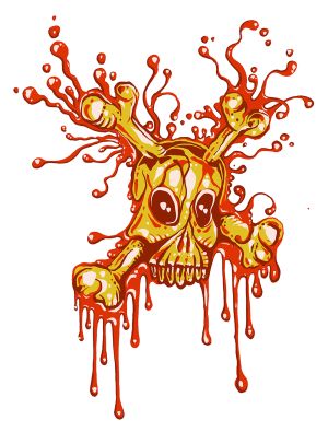 Crossbones vector graphic
