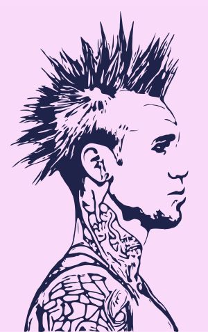 Face vector graphic