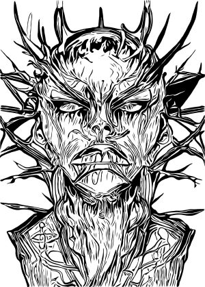 Face vector graphic