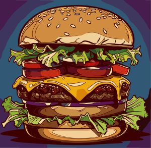 Burger vector graphic