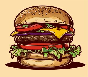 Burger vector graphic