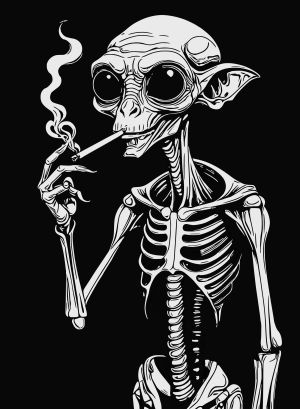 Alien vector graphic
