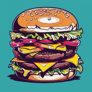 Burger vector graphic