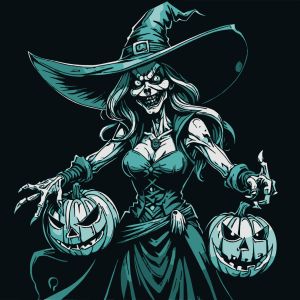 Witch vector graphic
