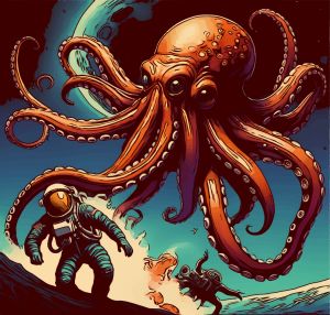 Squid vector graphic