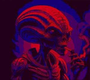 Alien vector graphic