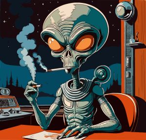 Alien vector graphic
