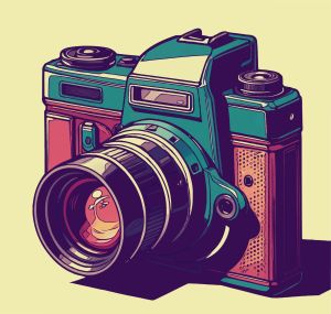 Camera vector graphic