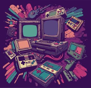 Retro vector graphic