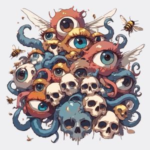 Cluster vector graphic
