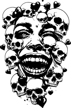 Face vector graphic