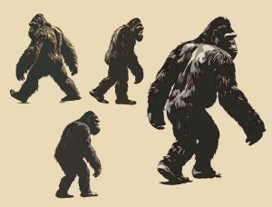 Sasquatch vector graphic