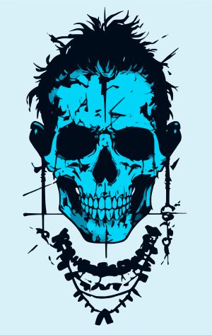 Blue vector graphic