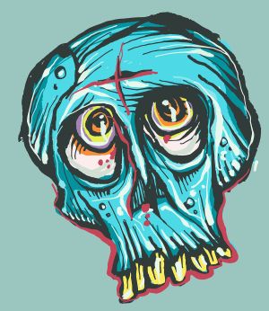 Blue vector graphic